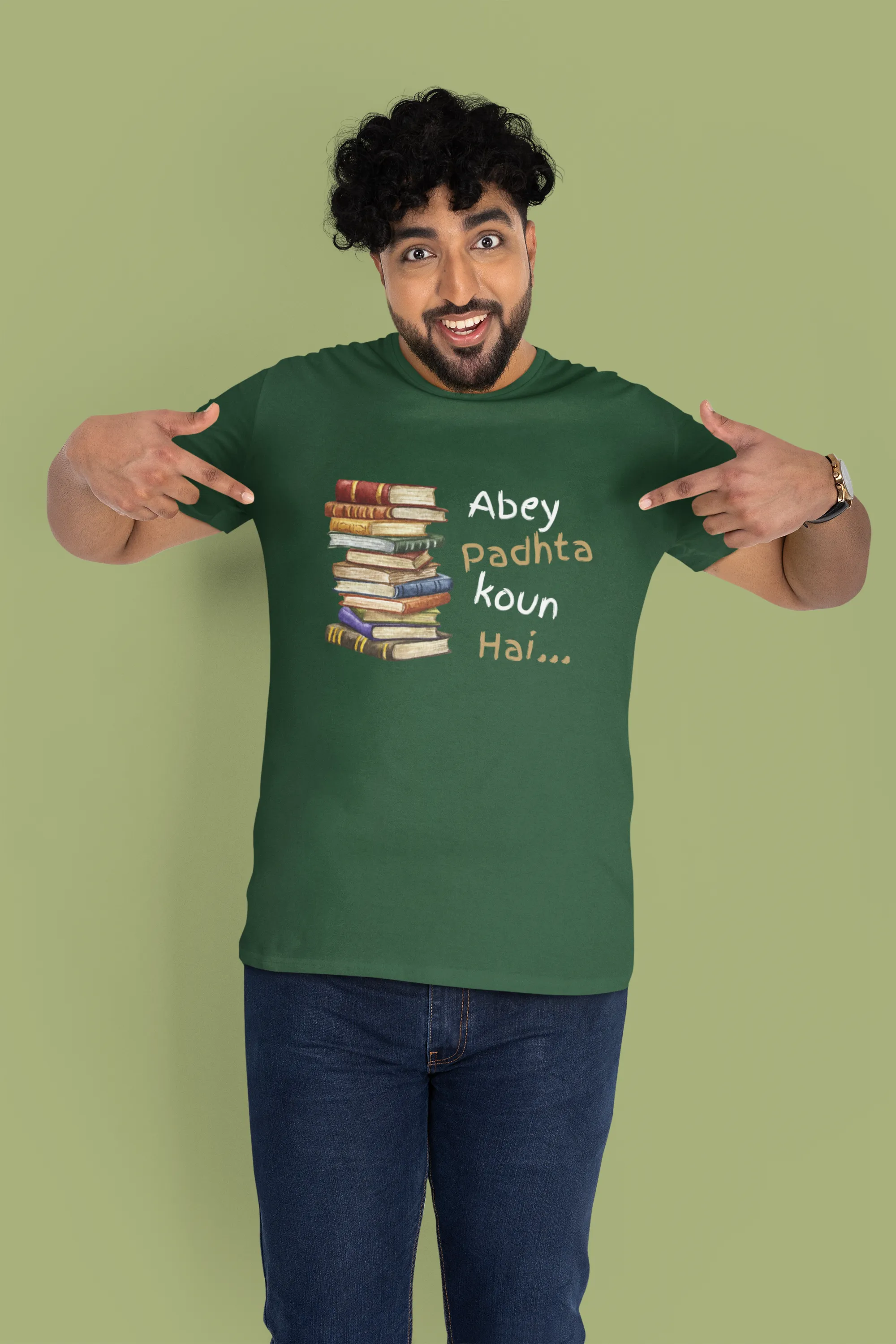 Abey Padhta Koun Hai Plus Size Men's T-Shirt