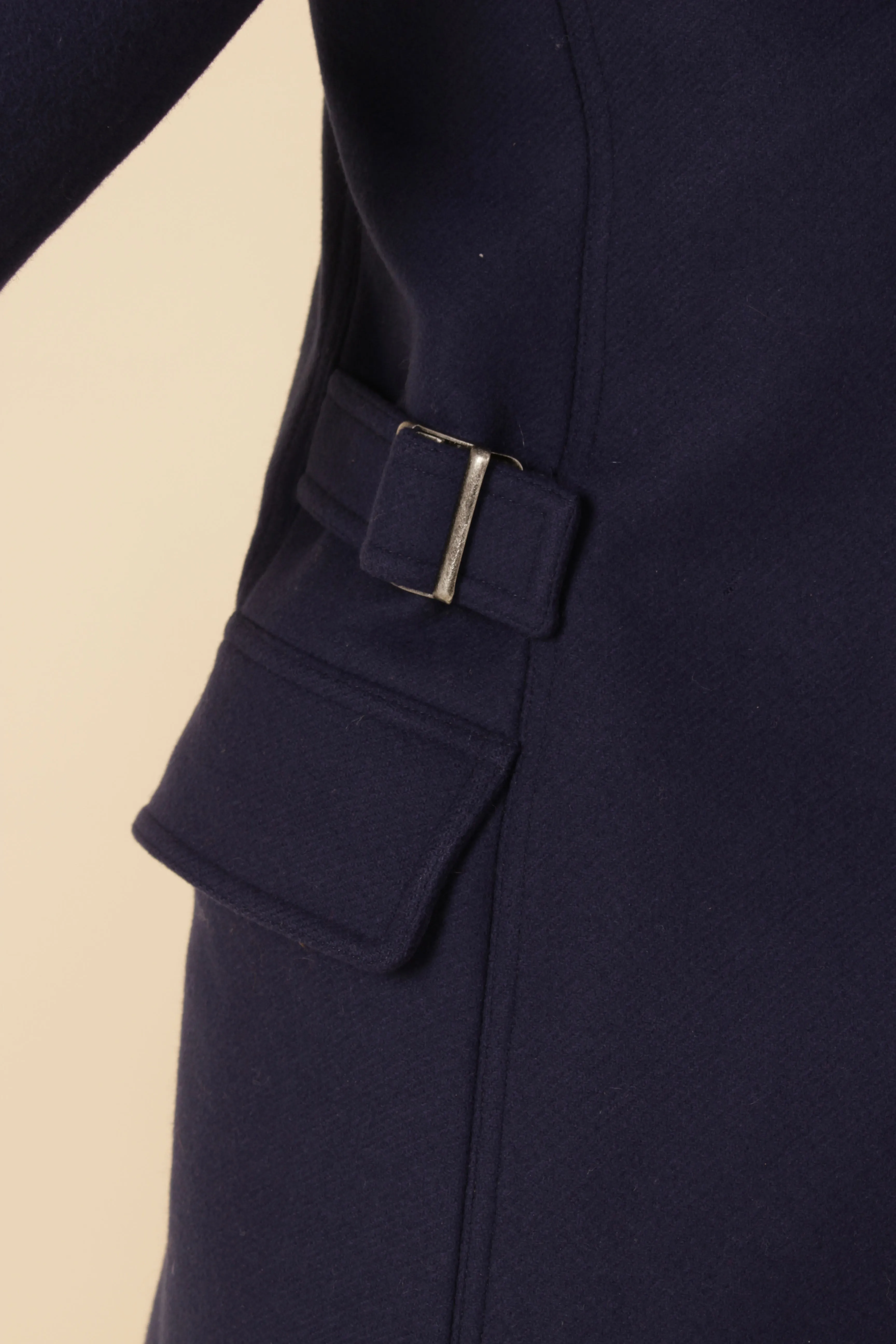 Alaia Navy Wool Coat