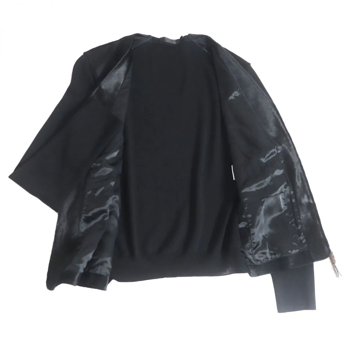 Alexander McQueen Wool Blouson Cardigan Black