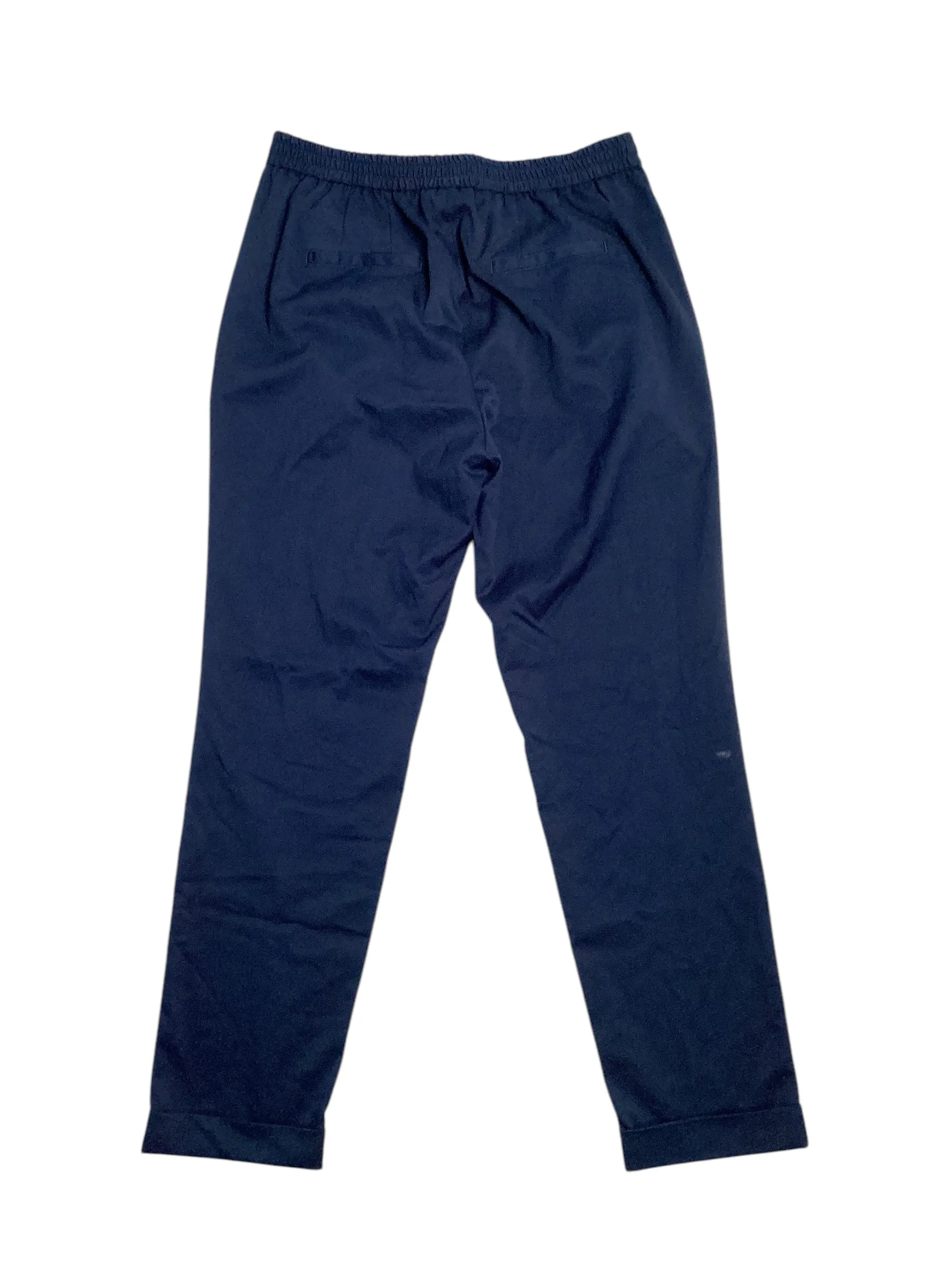 Alfani Mens Modern fit Pleated Dress Pants 38 / 30 Blue Solid Stretch