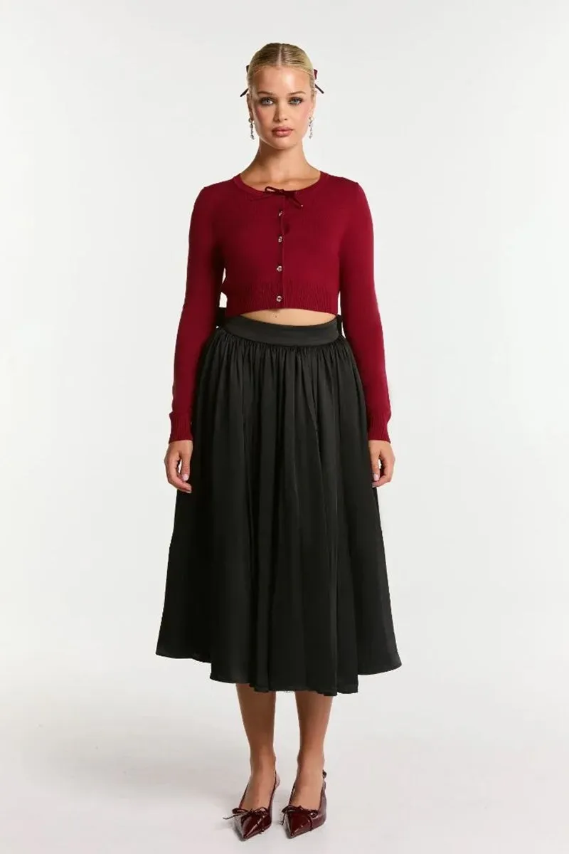 AUDRINA CARDIGAN IN RED