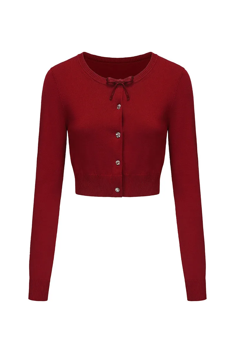 AUDRINA CARDIGAN IN RED