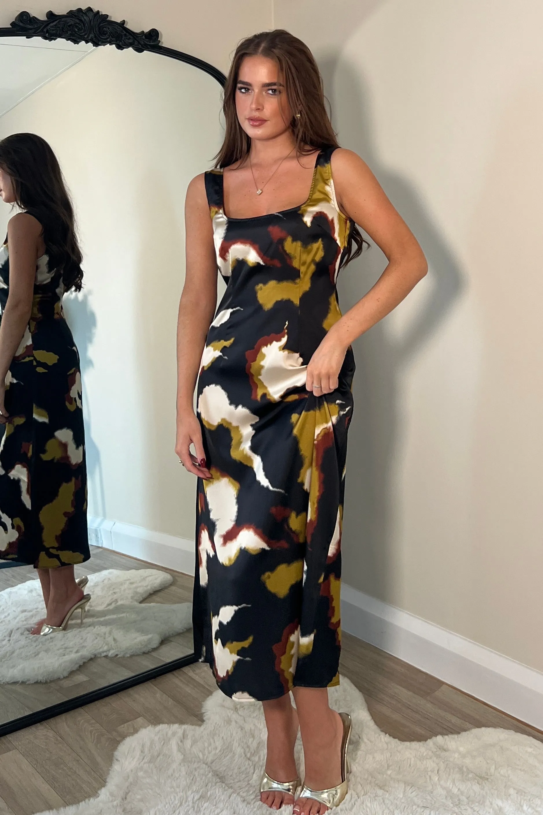 Ayesha Jumper And Slip Dress Set Abstract