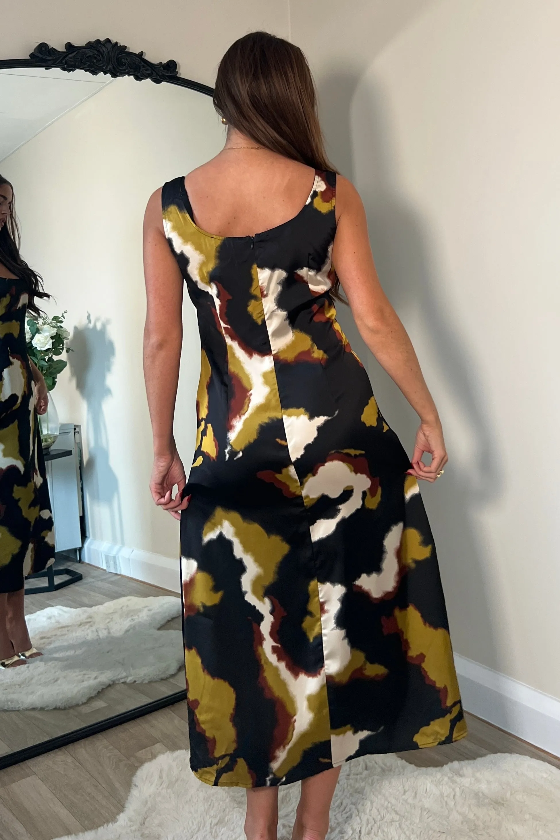 Ayesha Jumper And Slip Dress Set Abstract