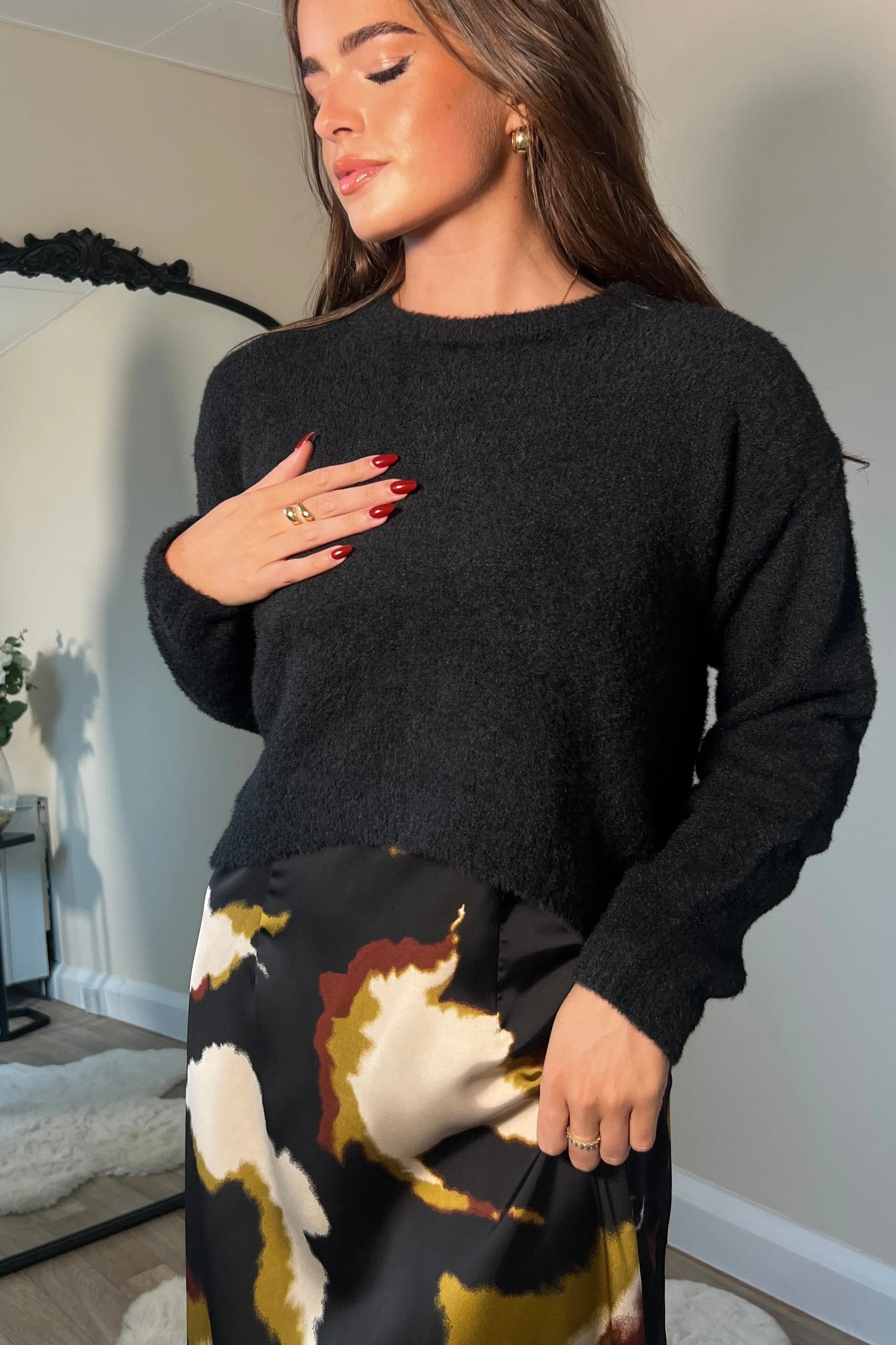 Ayesha Jumper And Slip Dress Set Abstract