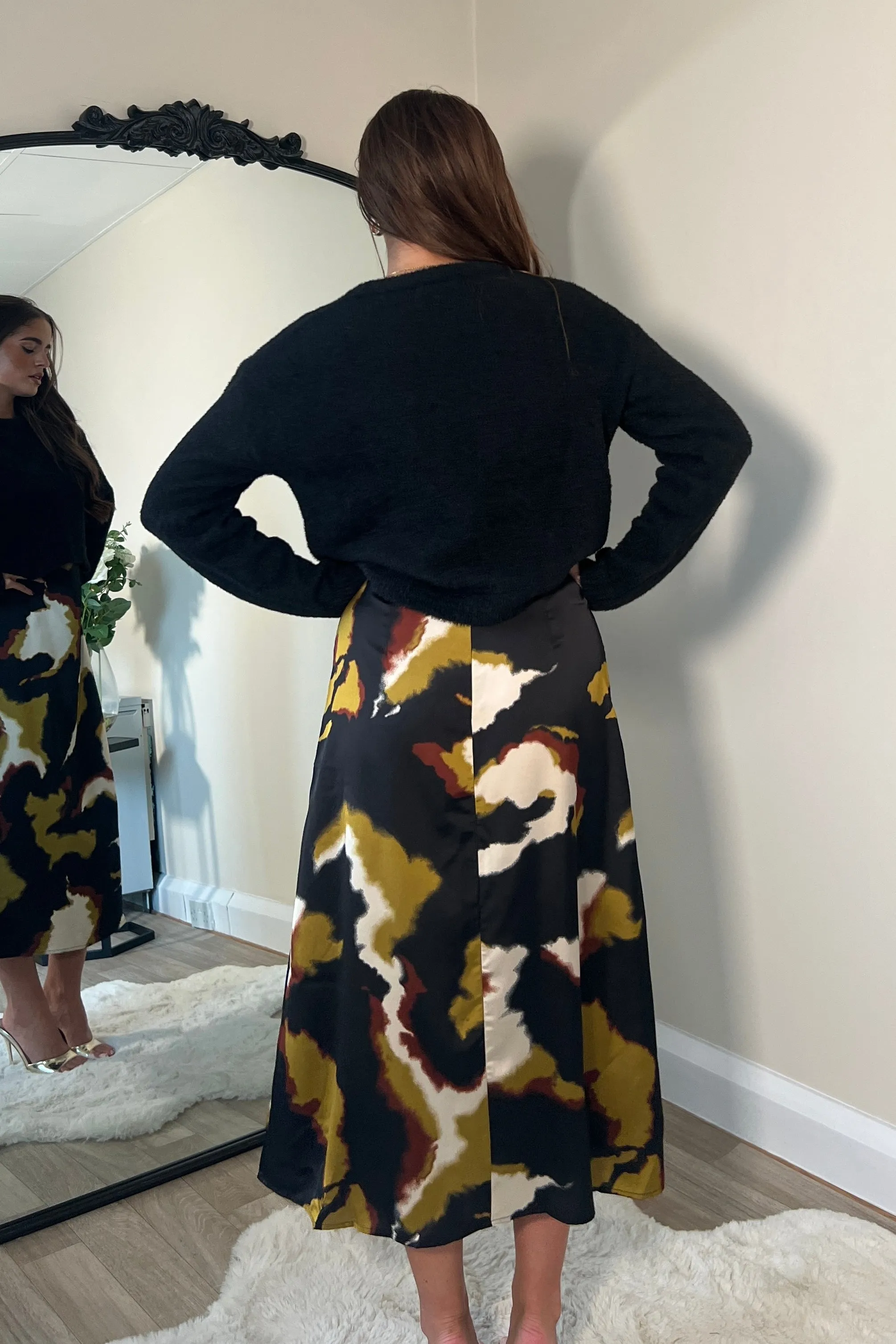 Ayesha Jumper And Slip Dress Set Abstract