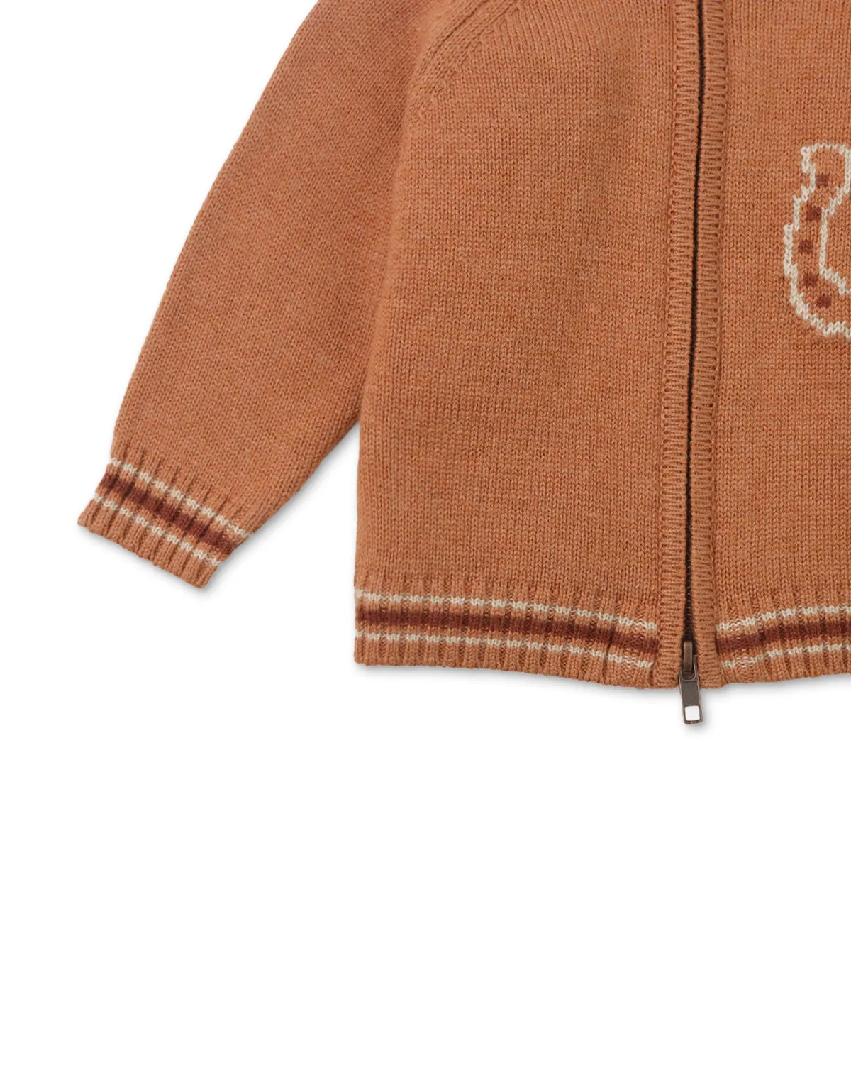 BABY BOYS STALLION INTARSIA KNIT CARDIGAN
