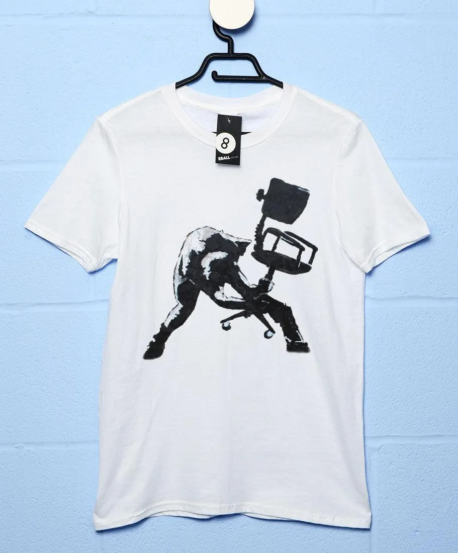 Banksy Office Chair Clash T-Shirt