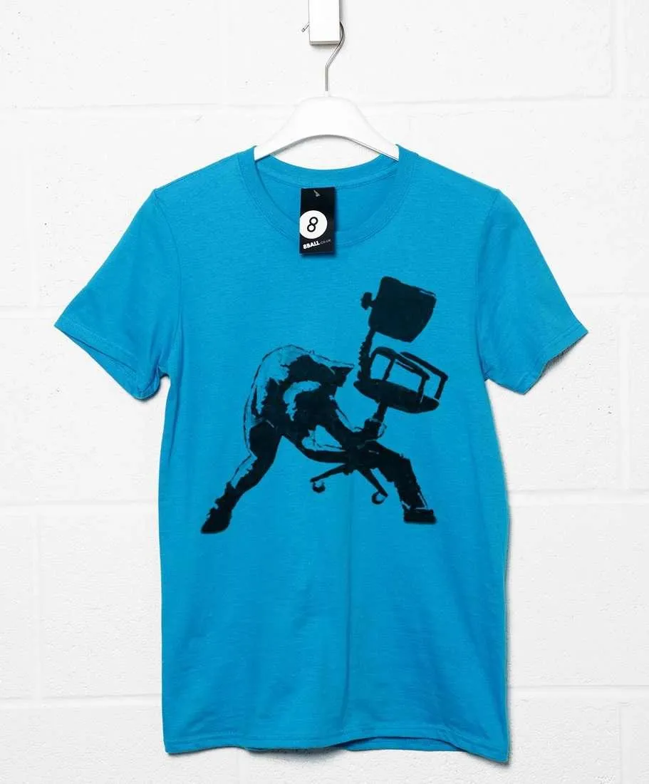 Banksy Office Chair Clash T-Shirt
