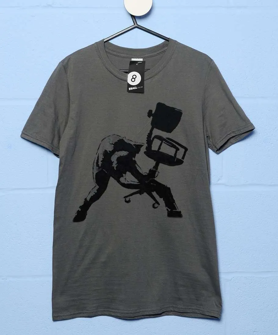 Banksy Office Chair Clash T-Shirt