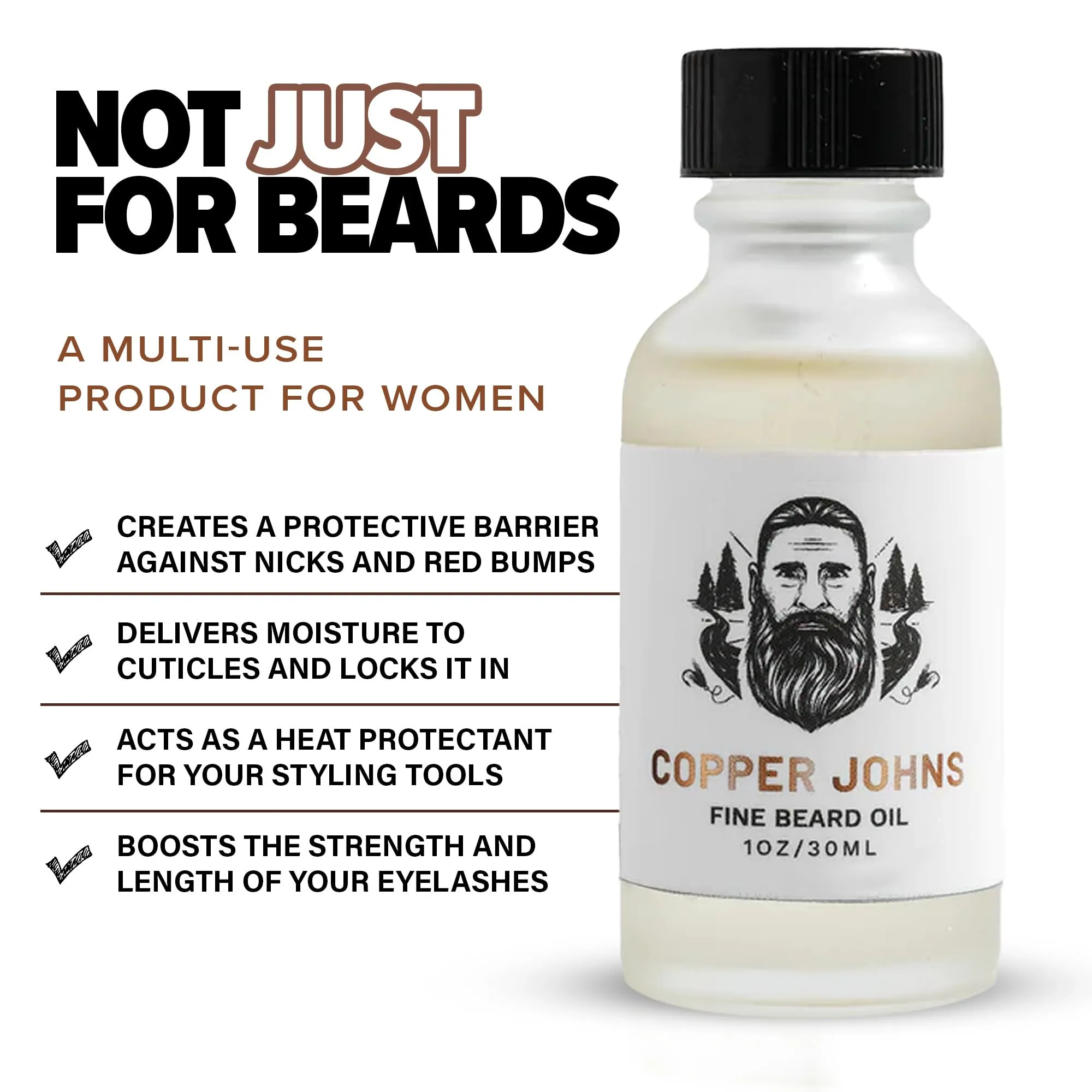 Beard Oil for Men, Castor & Jojoba Oil with Sea Minerals, Increases Softness & Control for Fuller-Looking Beard, Ghost Falls-Apple Cider & Sage, 1 oz