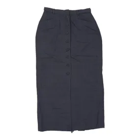 Betty Barclay Maxi Skirt - 26W UK 6 Blue Cotton Blend