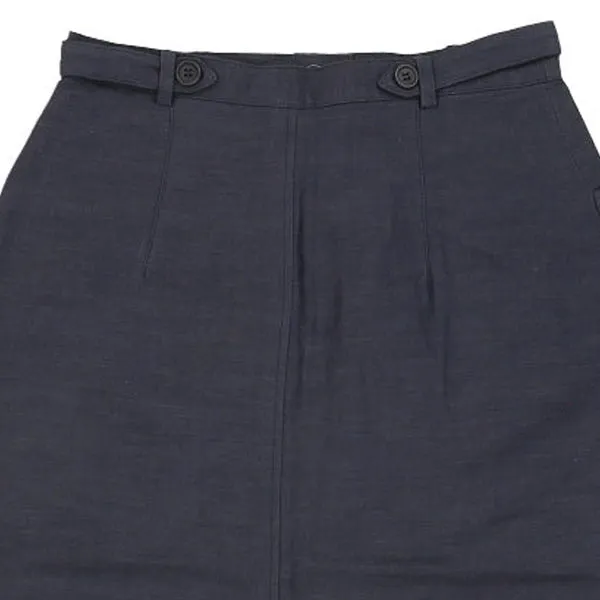 Betty Barclay Maxi Skirt - 26W UK 6 Blue Cotton Blend