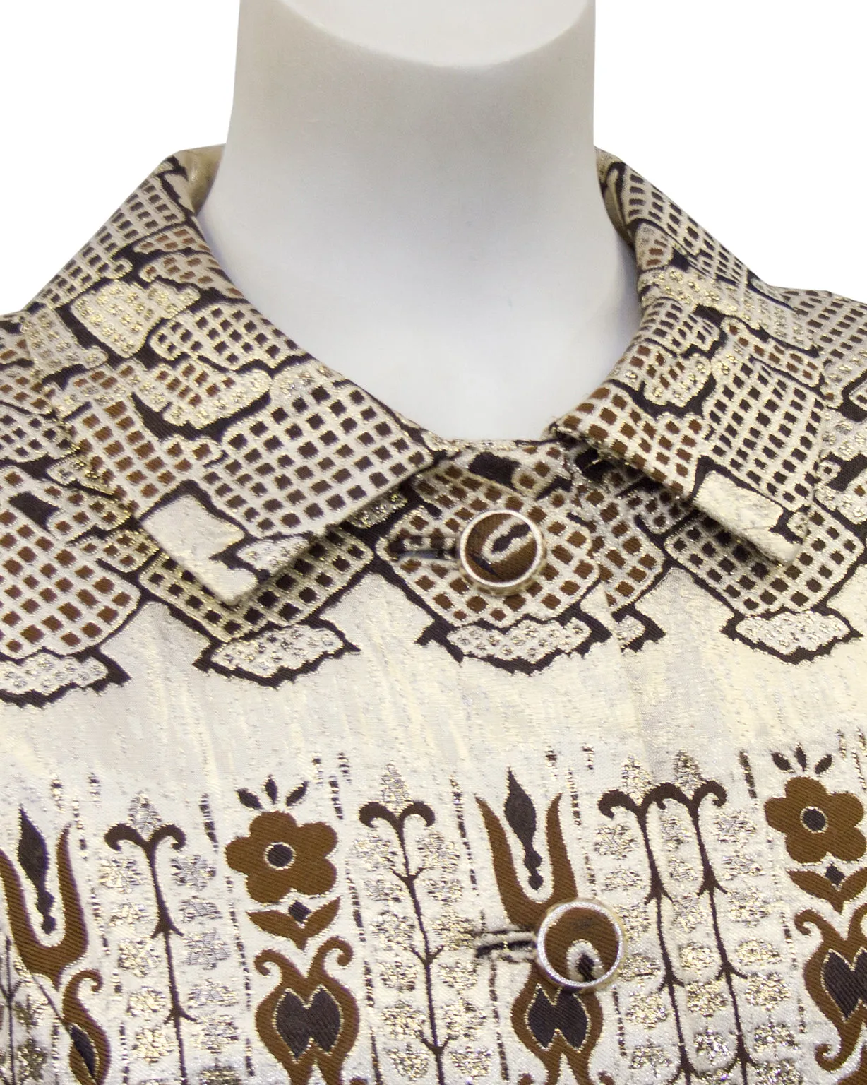 Bronze and Gold Brocade Coat