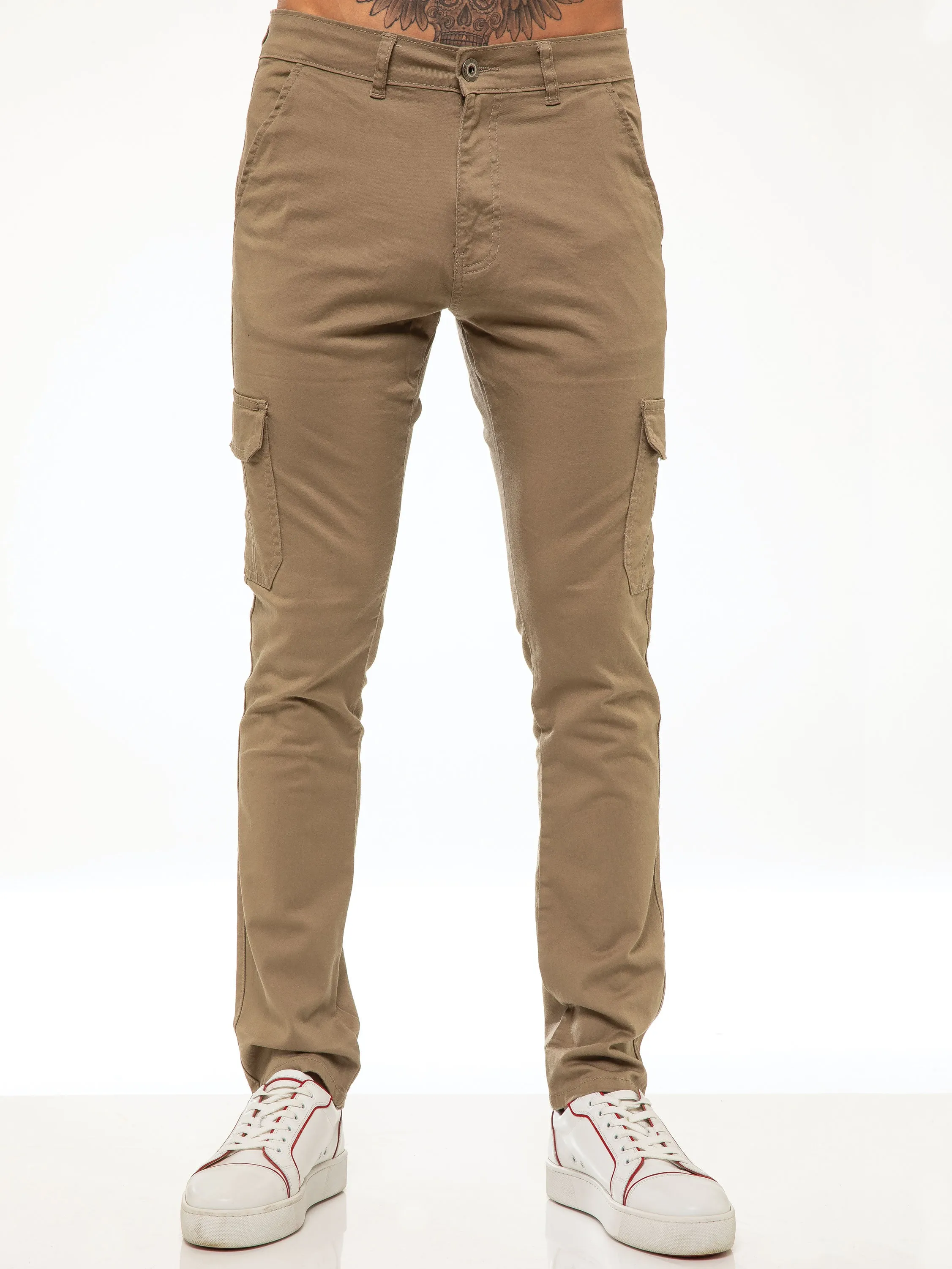 Bryce Stretch Cargo Pants - Beige