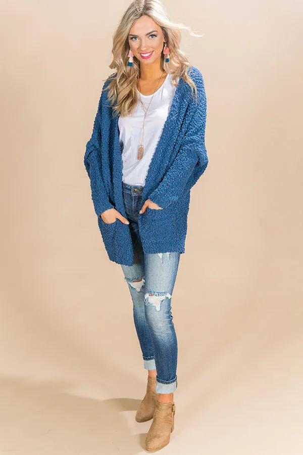 Bundle Up Babe Cardigan in Riverside