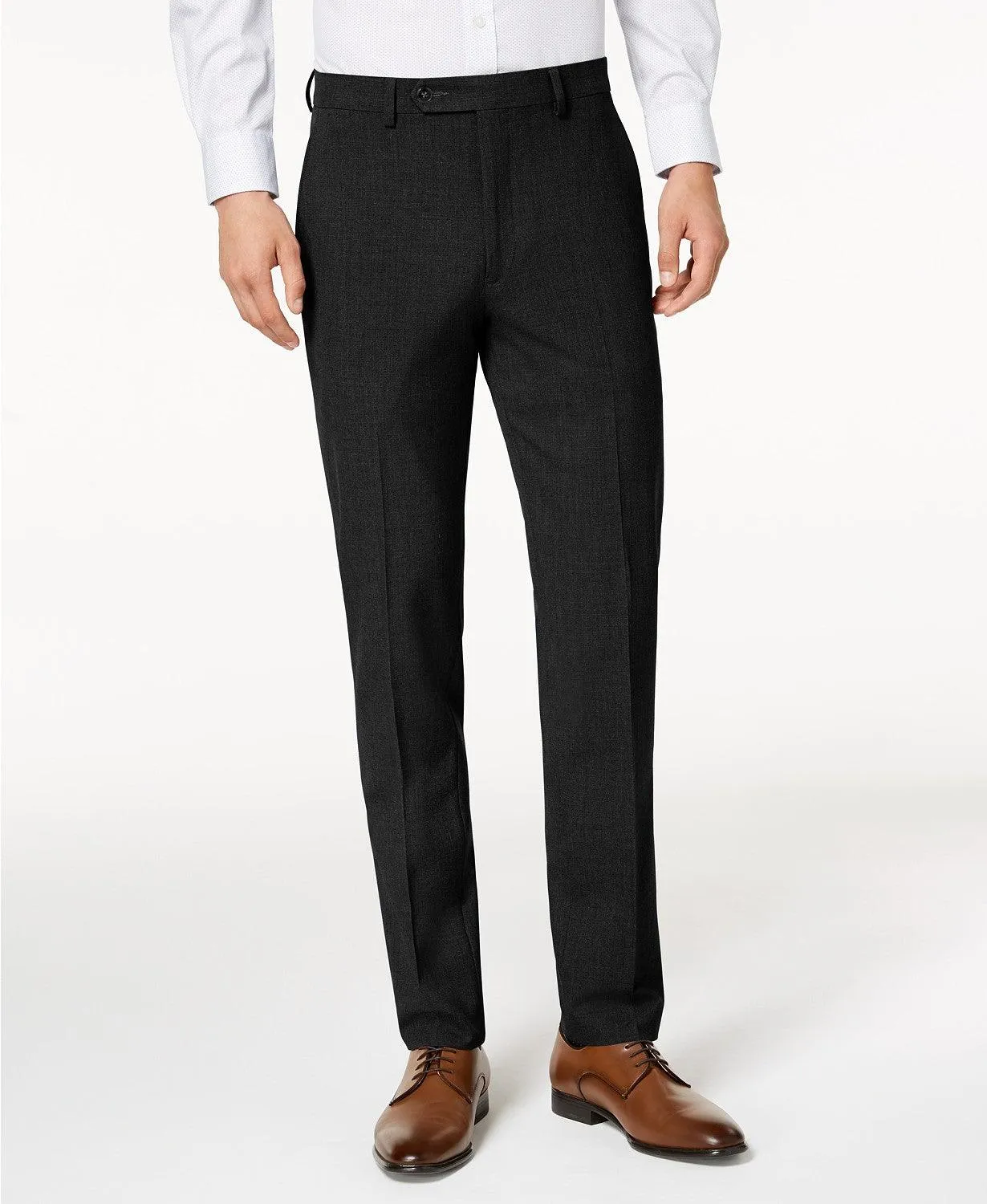 Calvin Klein Mens Skinny fit Dress Pants 29 / 30 Black Solid Stretch