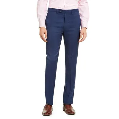 Calvin Klein Mens Slim fit Dress Pants 33 / 30 Blue Solid