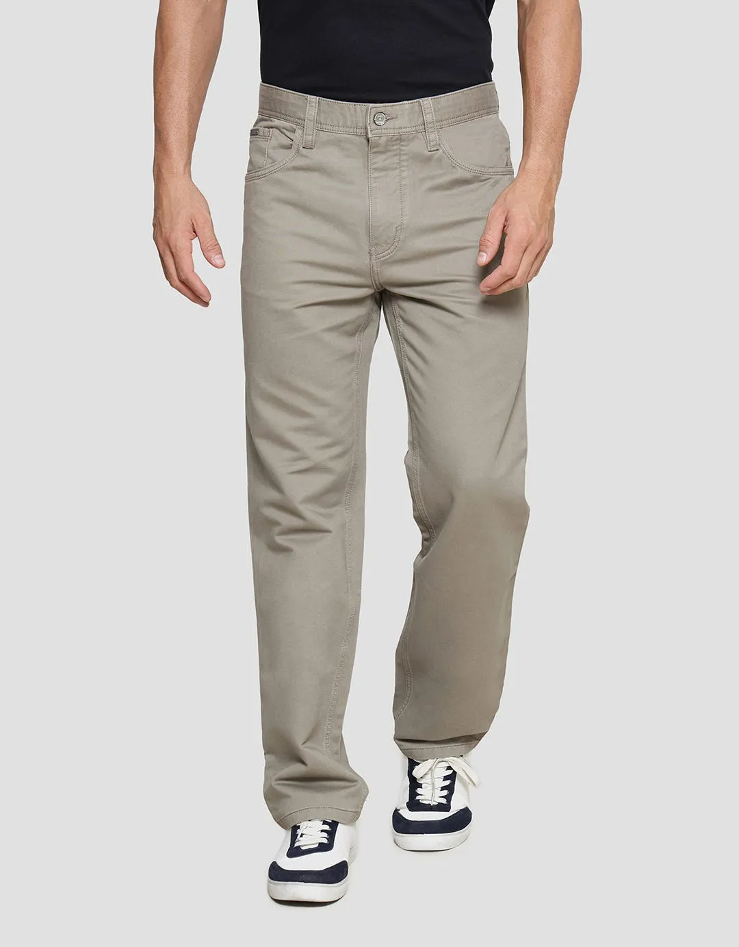 Cardinal Casual Plain Basic Chinos Pria