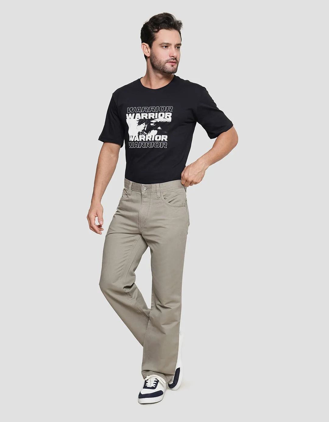 Cardinal Casual Plain Basic Chinos Pria