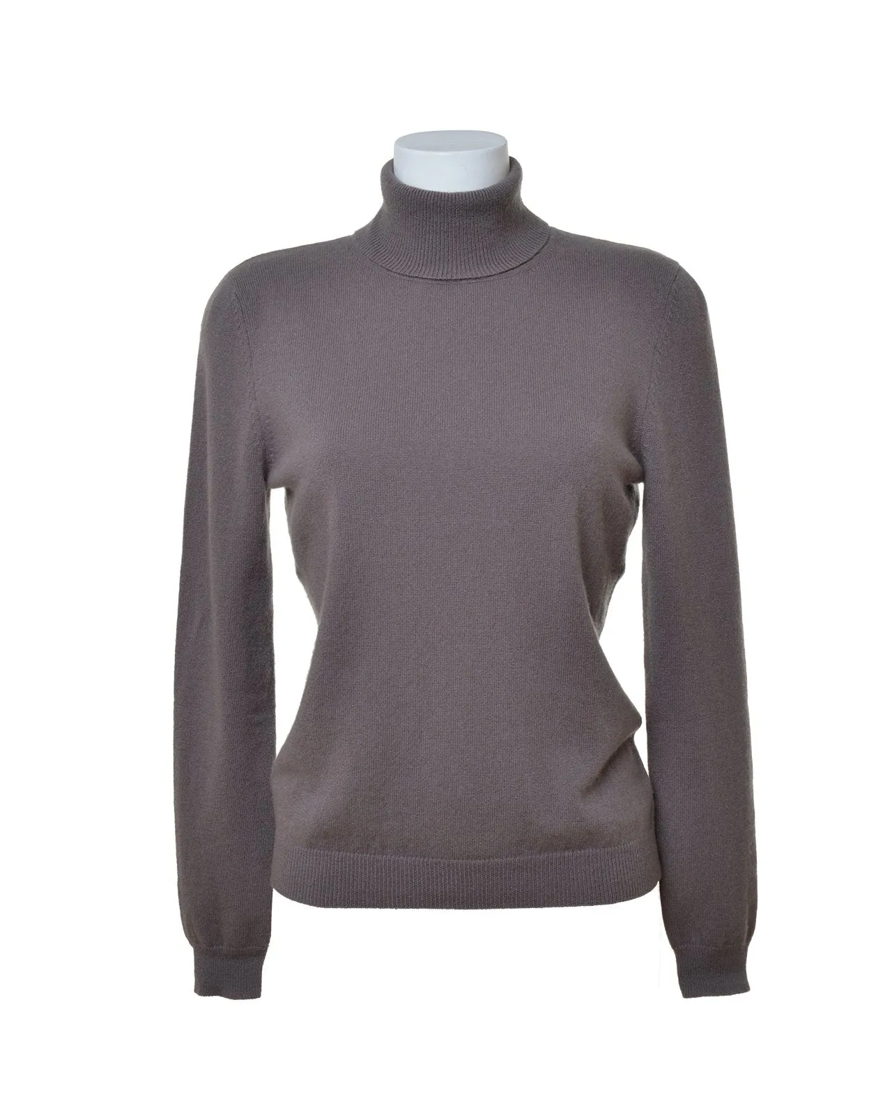 Cashmere Black Roll Neck Jumper-Woodcock & Cavendish