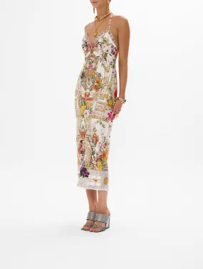 CHAIN DETAIL SLIP DRESS