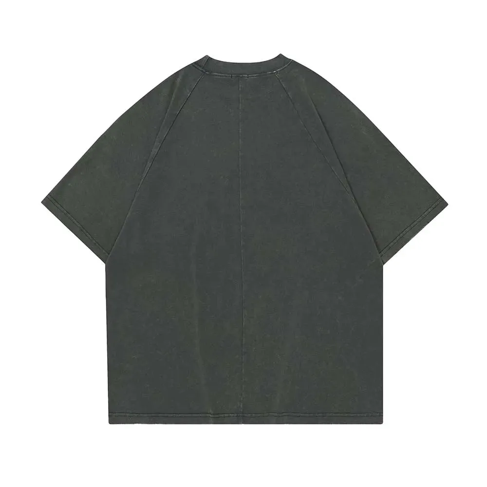 'Chaos' Distressed Oversized Cotton T-Shirt