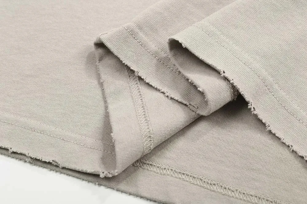 'Chaos' Distressed Oversized Cotton T-Shirt