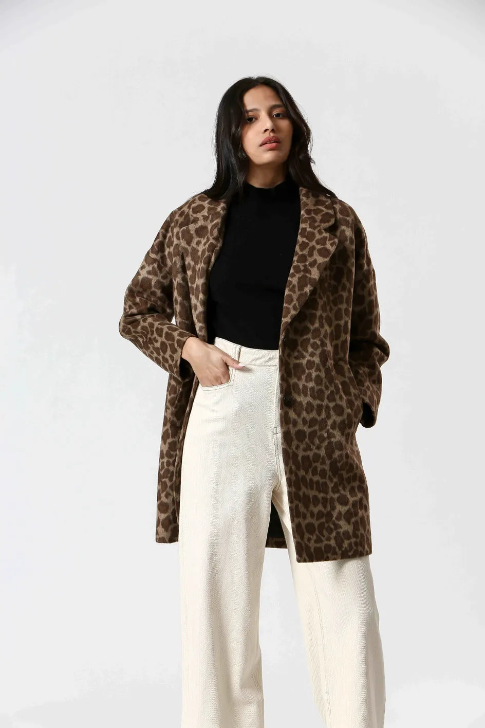 Cheetah Print Coat