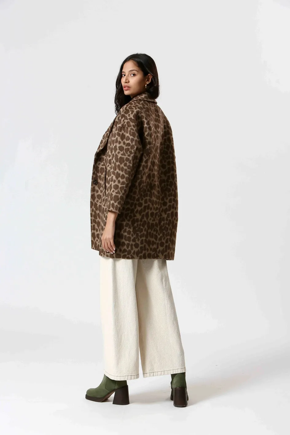 Cheetah Print Coat