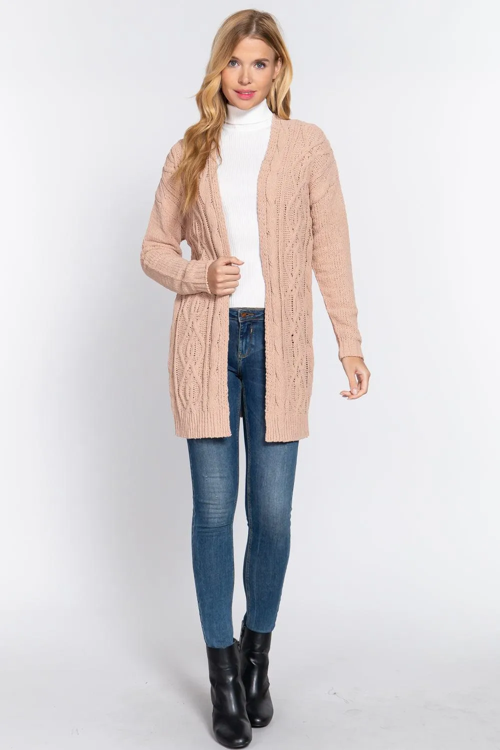 CHENILLE SWEATER CARDIGAN