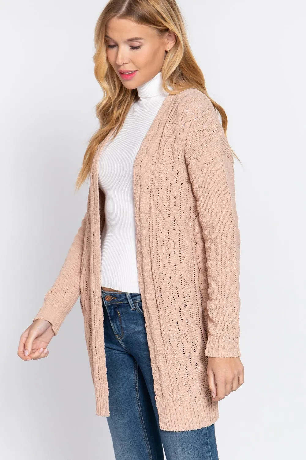 CHENILLE SWEATER CARDIGAN