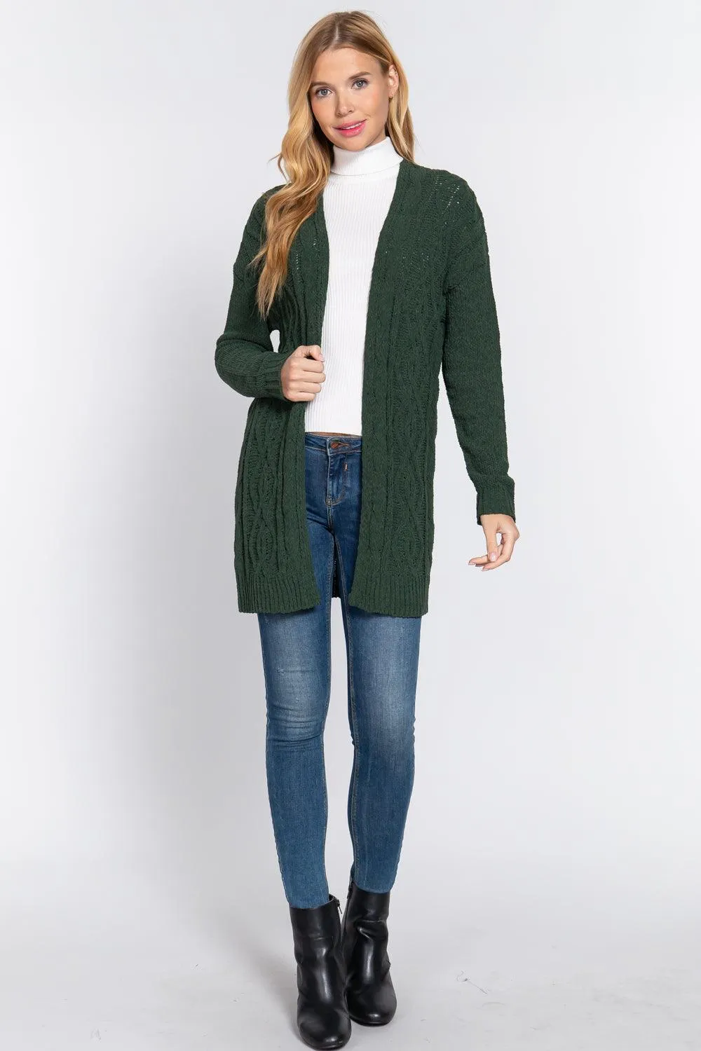 CHENILLE SWEATER CARDIGAN