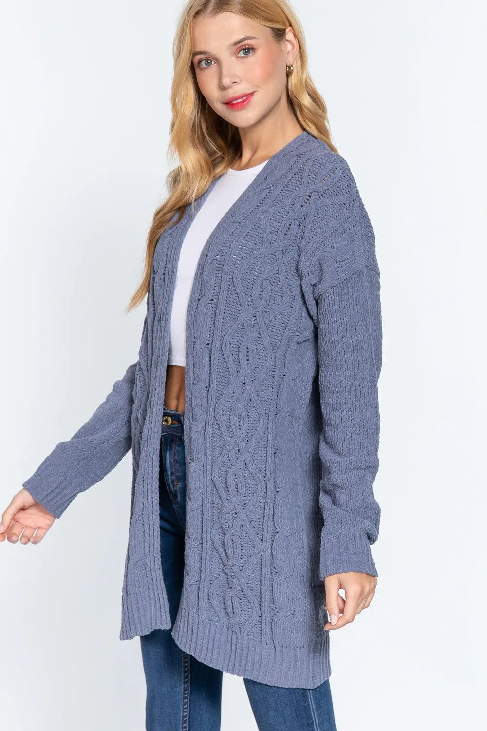 CHENILLE SWEATER CARDIGAN