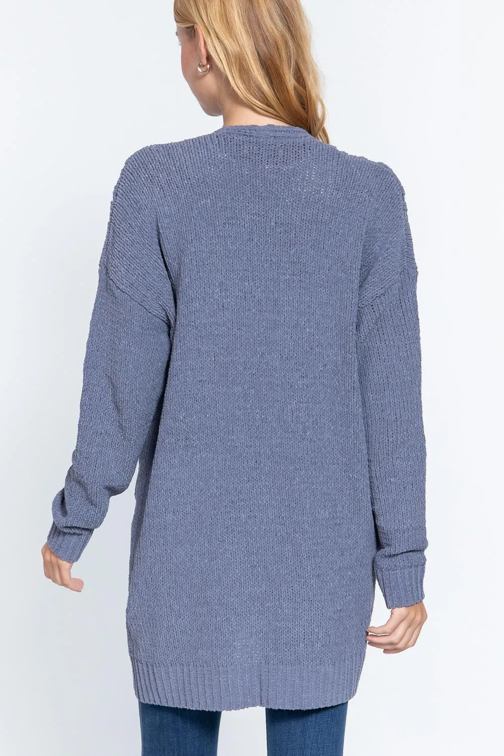 CHENILLE SWEATER CARDIGAN