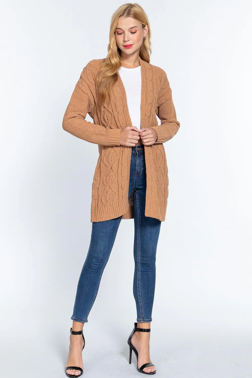 CHENILLE SWEATER CARDIGAN