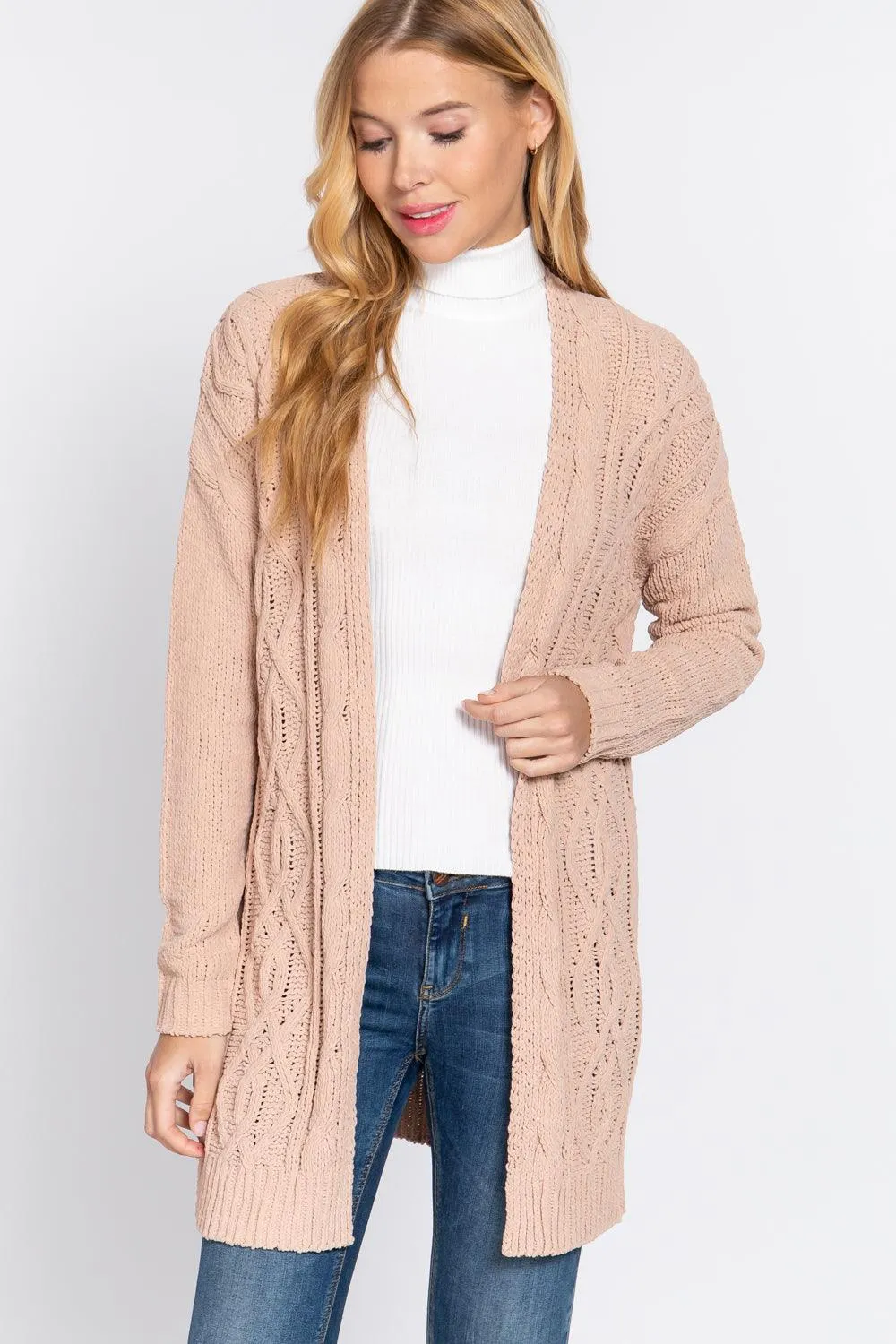 CHENILLE SWEATER CARDIGAN