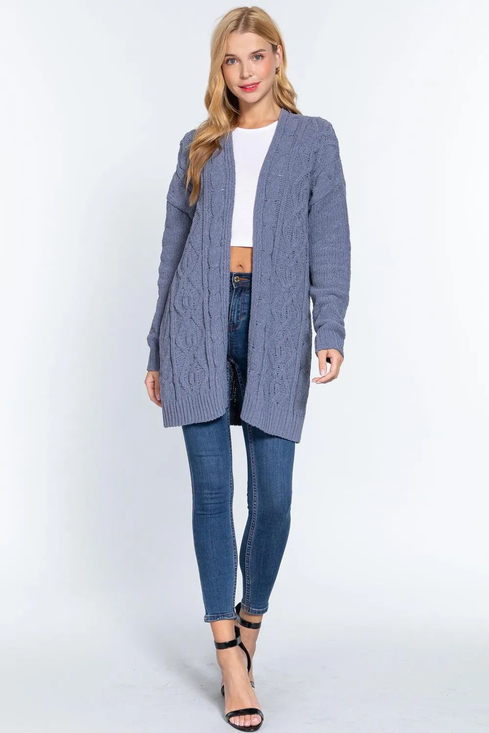 CHENILLE SWEATER CARDIGAN