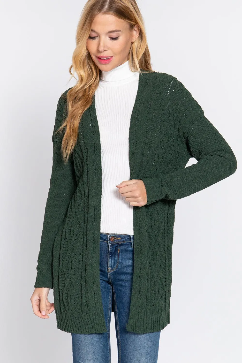CHENILLE SWEATER CARDIGAN