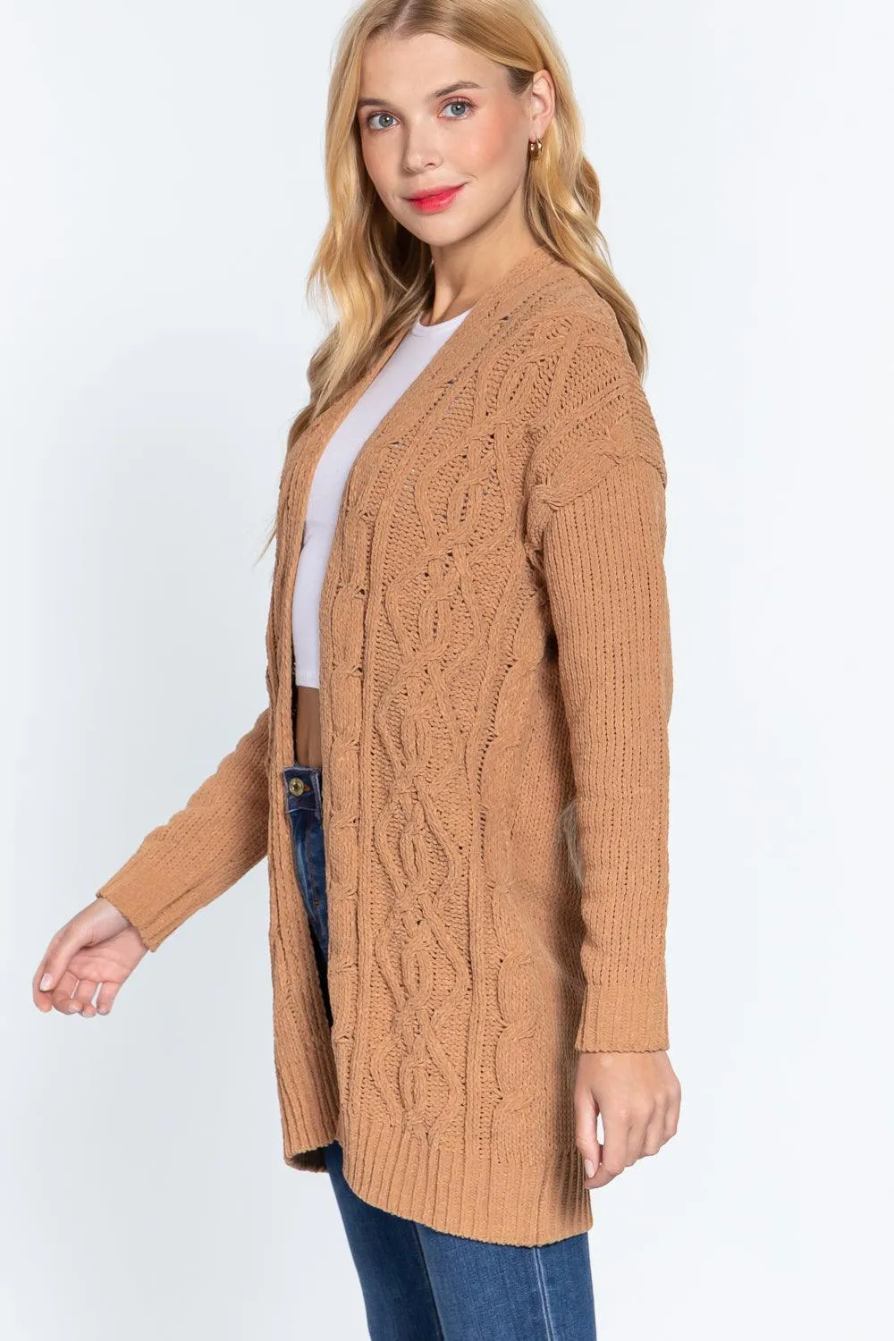 CHENILLE SWEATER CARDIGAN