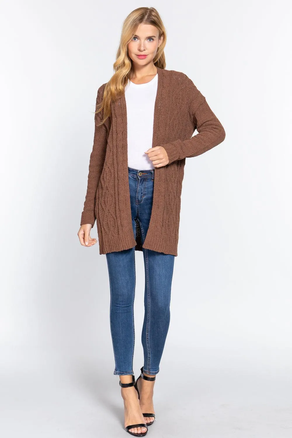 CHENILLE SWEATER CARDIGAN