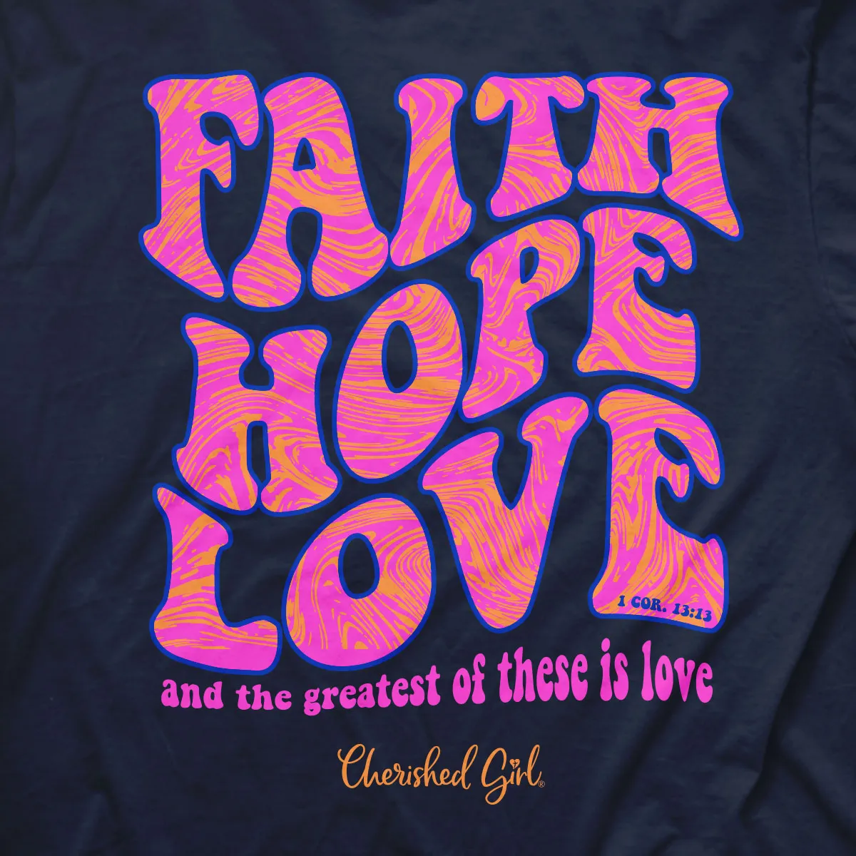 Cherished Girl Womens T-Shirt Groovy