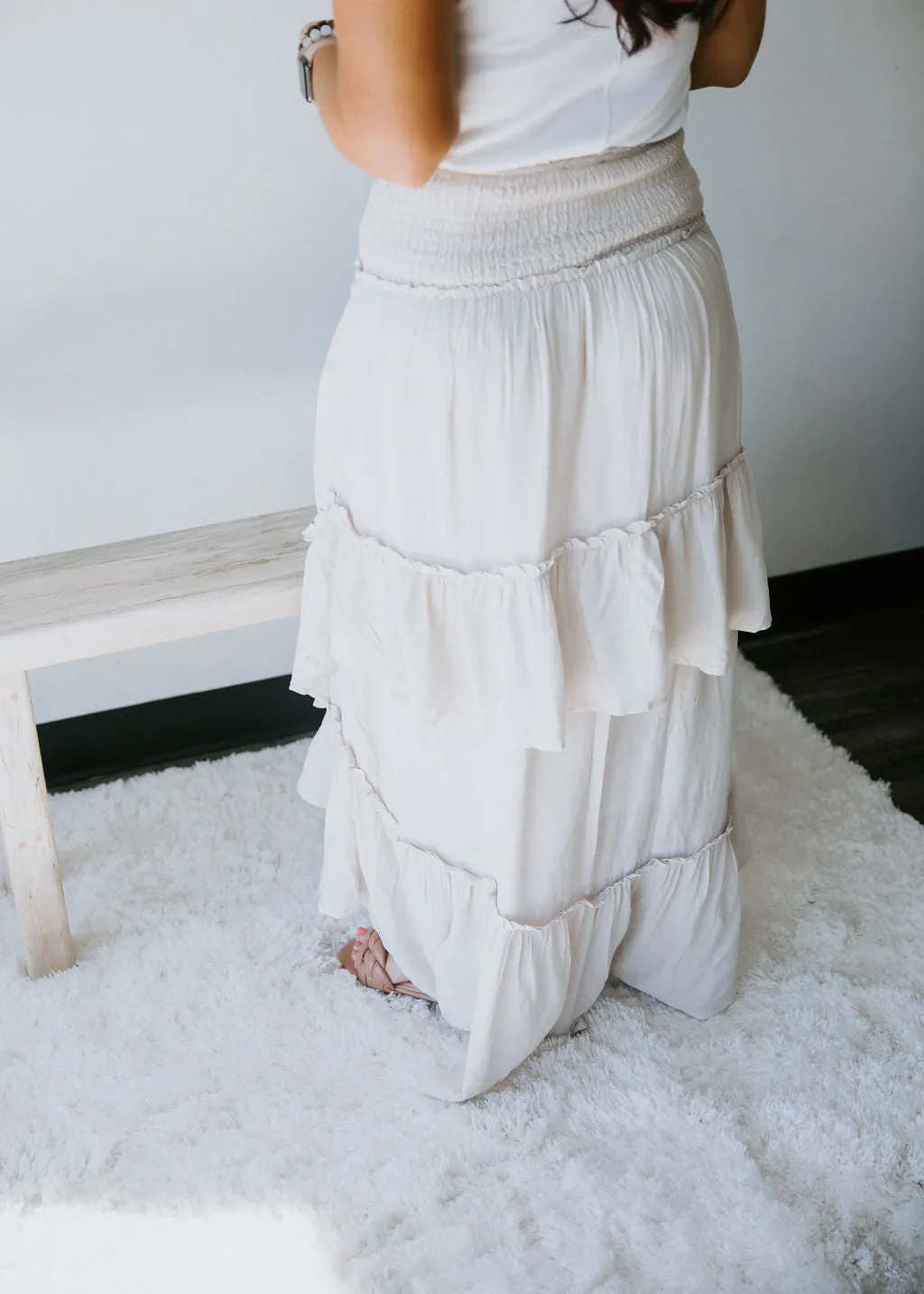 Demri Ruffle Maxi Skirt FINAL SALE