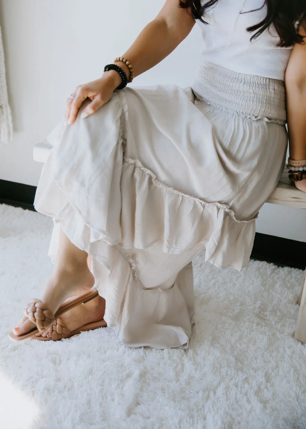 Demri Ruffle Maxi Skirt FINAL SALE