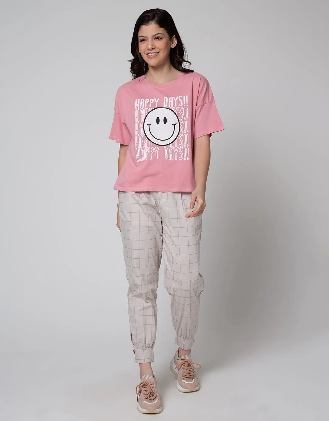 Details Checkers All Celana Panjang Wanita