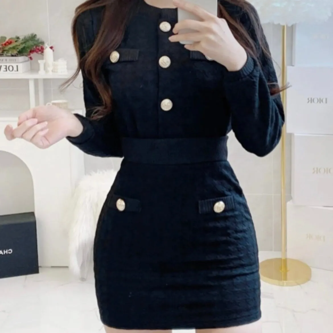 Embossed Hound Two-Piece