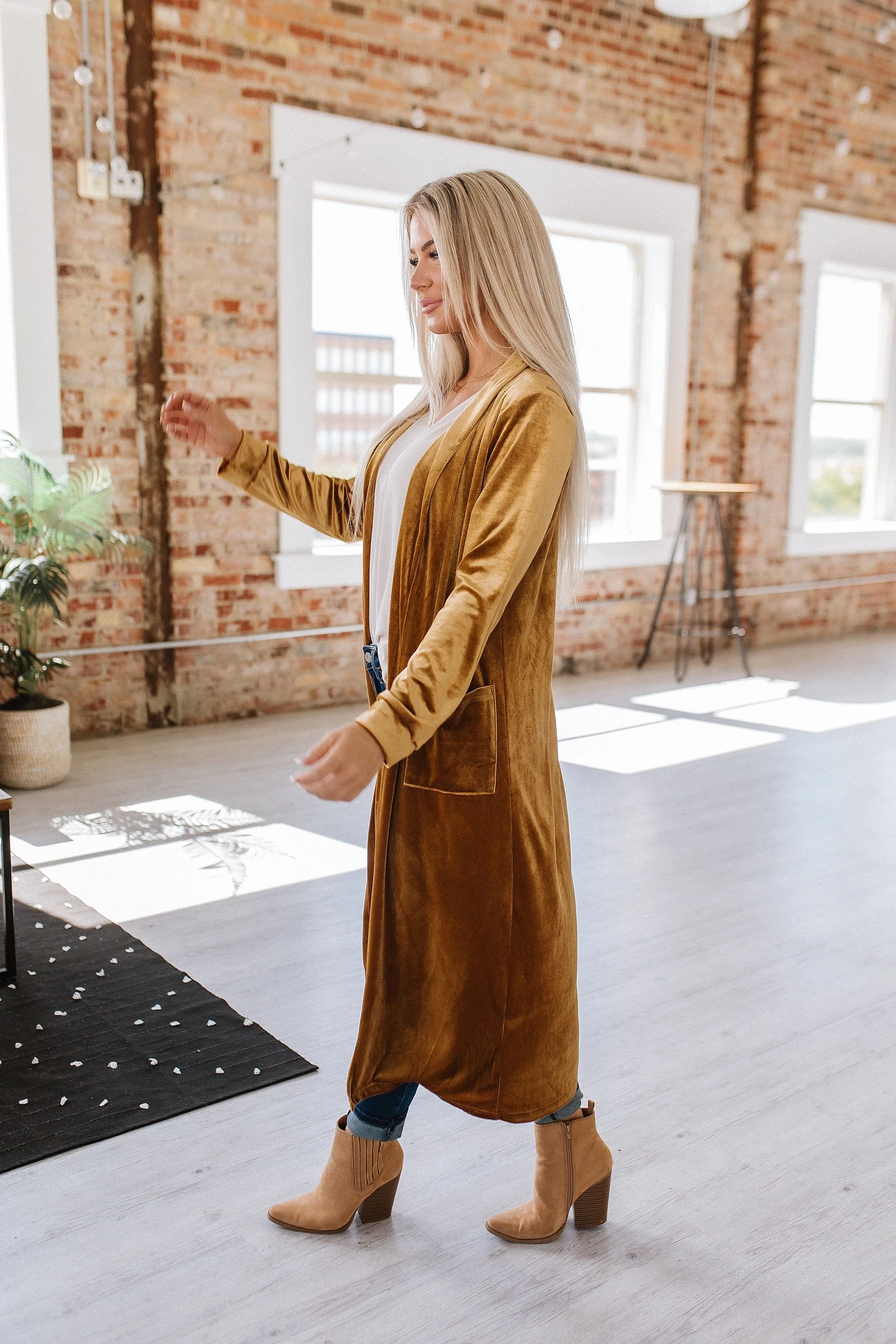 Eve Velvet Long Cardigan | S-2XL | PRE ORDER