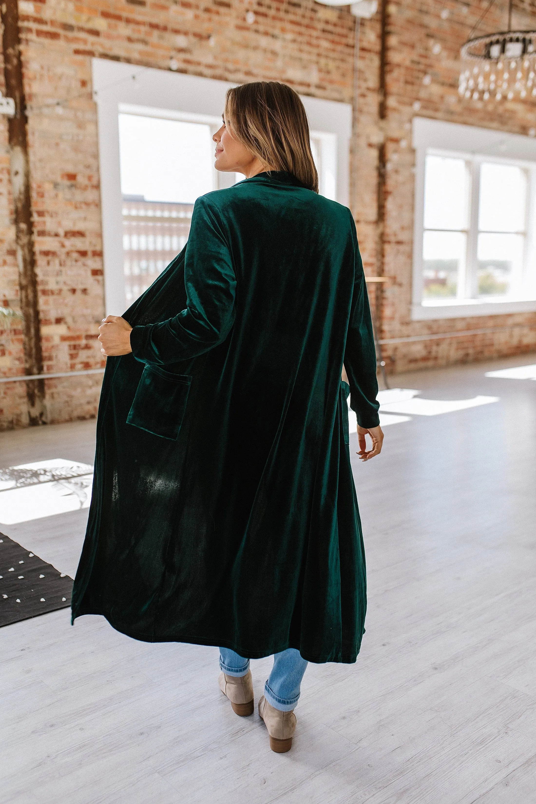 Eve Velvet Long Cardigan | S-2XL | PRE ORDER