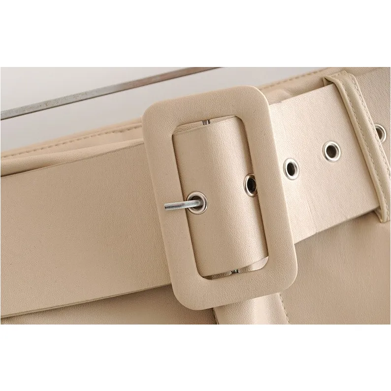 FAUX LEATHER HIGH WAIST