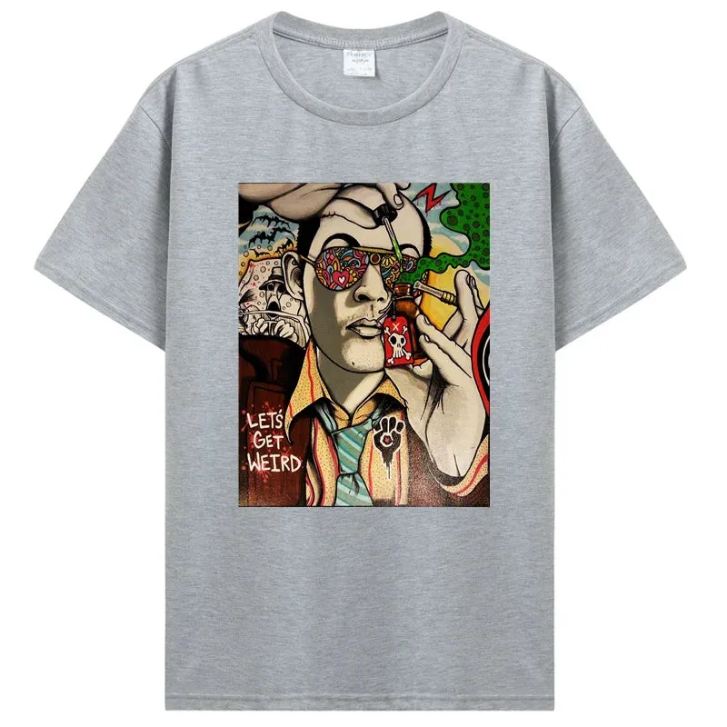 Fear and Loathing Graphic T-Shirt – Psychedelic Las Vegas Inspired Cotton Tee for Daily XTC, DMT, and GBL Adventures